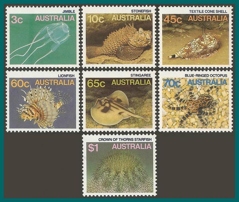 Australia 1986 Marine Life IV, MNH  #903-920,SG920-SG937