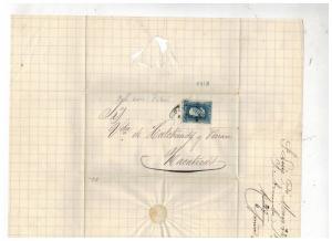 1877 San Luis Potosi Mexico Letter Cover to Macatecal