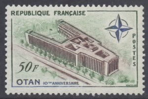 France SG1450 - YT 1228, 1959 Anniversary of NATO 50f MH*