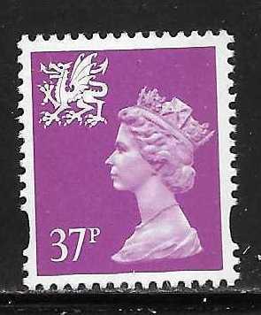 Great Britain Wales WMMH63 37p Machin MNH