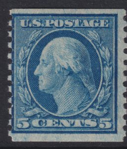 Sc# 496 U.S 1919 Washington 5¢ vertical coil issue P. 10 MNH CV $8.00 Stk #3