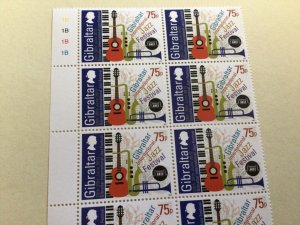 Gibraltar 2012 International Jazz Festival mint never hinged  stamps  A14072