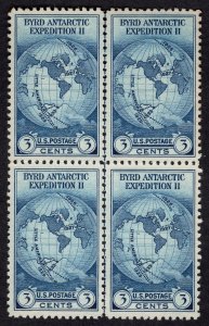 SC #753 XF Unused. Block of 4