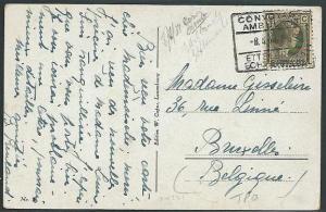 LUXEMBOURG 1934 postcard railway TPO cancel..................38559