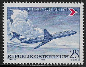 Austria #941 MNH Stamp - Douglas DC-9 - Airplane