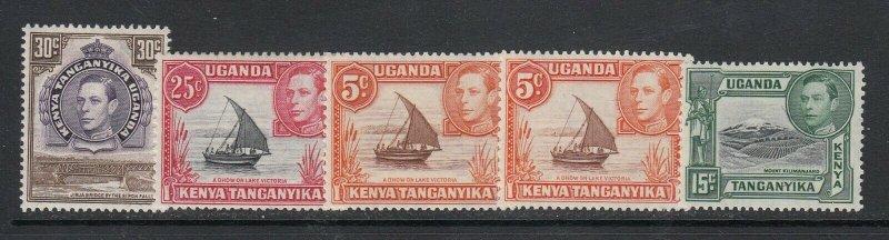 KUT, KGVI Issue Group (mint/used) (3 scans)