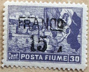 Fiume 1919-20 Sc.61 Unused