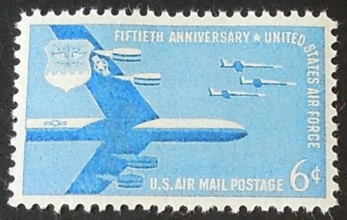 1957 6c Air Force 50th Anniversary Air Mail C49 Mint NH