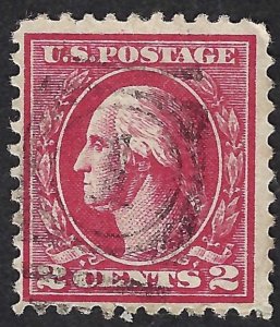 United States #528 2¢ George Washington, Type Va. Carmine. Perf. 11. Fine. Used.