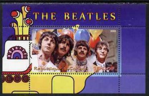 CONGO KIN. - 2009 - The Beatles - Perf Min Sheet - MNH - Private Issue