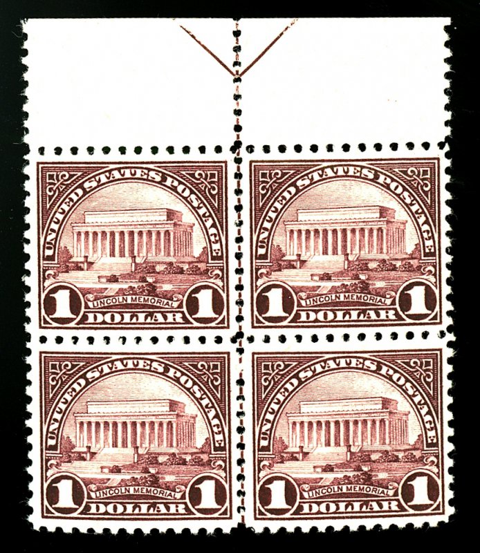 U.S. #571 MINT ARROW BLOCK OF 4 OG NH VF