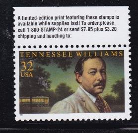 US 3002, MNH - Tennessee Williams