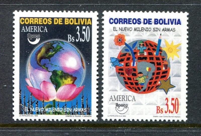 Bolivia 1086-1087, MNH.1999, UPAEP, environment 2v. x27671