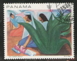 Panama  Scott 495A CTO Art stamp Canceled on Various corners