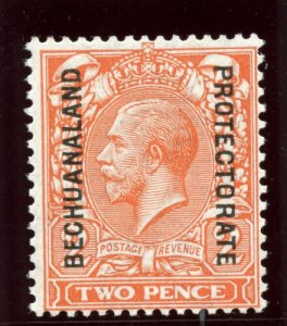 Bechuanaland 1913 KGV 2d reddish-orange (Die I) superb MNH. SG 76. Sc 86. 