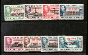 1944 Falkland Is Dependencies S. Georgia / 3L1 - 8 KGVI set complete superb MNH