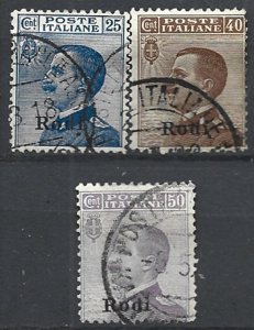 COLLECTION LOT 21960 RHODES #7-9 1912 CV+$38