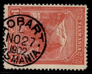 AUSTRALIA - Tasmania EDVII SG240, 1d pale red, FINE USED. CDS