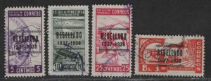 $Venezuela Sc#321-324 used VF, complete set, scarce set, Cv. $229.55