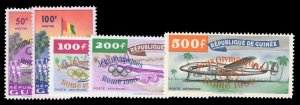 Guinee #201-202, C24-26 Cat$92.25, 1960 Olympics, complete set, never hinged