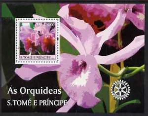 St Thomas & Prince Islands 2004 Orchids perf s/sheet ...