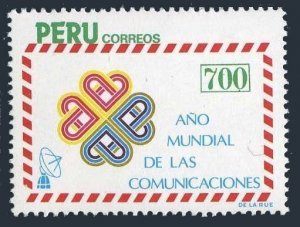 Peru 806, MNH. Michel 1263. World Communications Yeay WCY-1983. 1984.