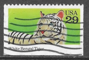 USA 2709: 29c Bengal Tiger (Panthera tigris tigris), used, VF