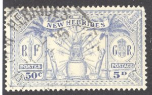 New Hebrides- British, Sc #45, Used