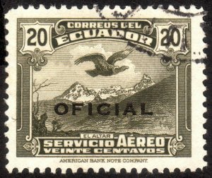 1937, Ecuador 20c, Used, Sc CO14