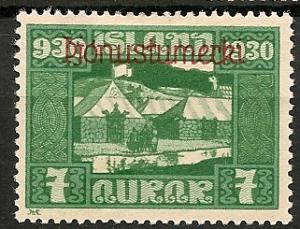 Iceland O53 mint CV $16