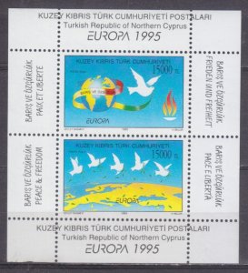 1995 Turkish Cyprus  395-396/B14 Europa Cept