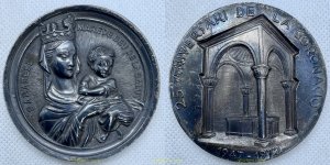 MEDALLA MARA DE DEU DE LA SALUT SABADELL. 25 ANIVERSARI DE LA CORONACIO. 1947...