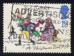 Great Britain #1528 Tiny Tim and Bob Cratchit, used (0.25)