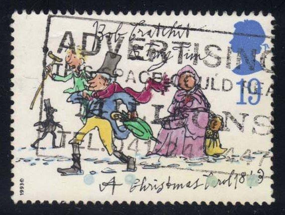 Great Britain #1528 Tiny Tim and Bob Cratchit, used (0.25)