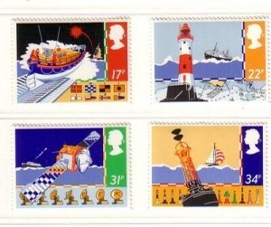 Great Britain Sc 1107-10 1985 Sea Safety stamp set mint NH