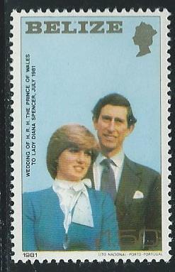 Belize #550 50c Royal Wedding  (MNH) CV $1.75