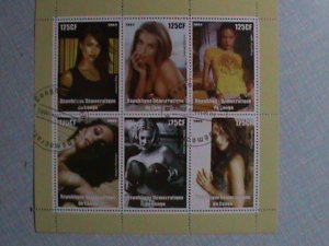 CONGO STAMP:2003 FAMOUS NUDE PAINTING CTO-STAMP S/S SHEET
