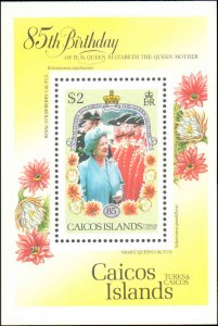 Turks & Caicos Islands - Caicos #74-77, Complete Set(4), 1985, Royality, Neve...