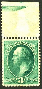 U.S. #213 MINT NG LARGE THINS