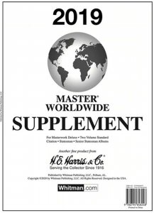 H E Harris Master World Stamp Album Supplement 2019 (HE Master Worldwide 2019)