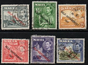 Malta Sc #235-240 Used