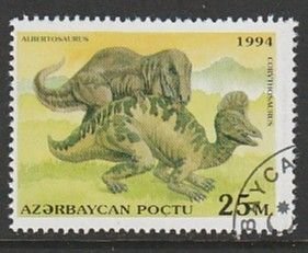 1994 Azerbaijan - Sc 449 - used VF - 1 single - Dinosaurs