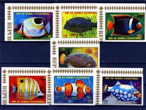 Equatorial Guinea 1979 FISH (7v) Imperforated Mint (NH)