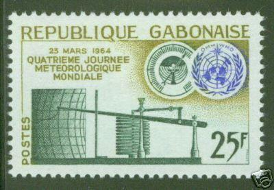 GABON Scott 170 World Meteoroligical day