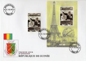 Guinea 1998 Edward VIII and Wallis Simpson (Abdication 1936) Set+S/S FDC