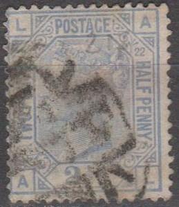 Great Britain #82 Plate 22 Used CV $40.00 (B10603)