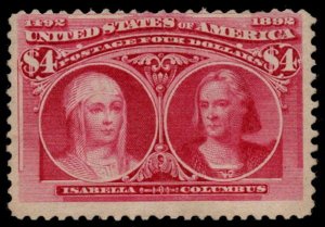 MALACK 244 F/VF OG Hr, bold color, nice stamp k0824