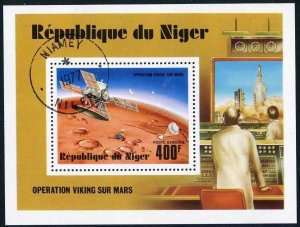 Niger C286,CTO.Michel 570 Bl.16. Viking Mars project,1977.