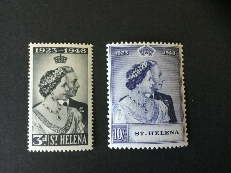 St Helena 1948, Royal Silver Wedding, Very lightly mounted, Mint