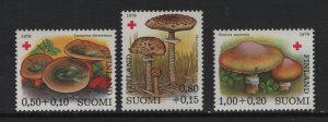 Finland   #B215-B217   MNH   1978 edible  mushrooms
